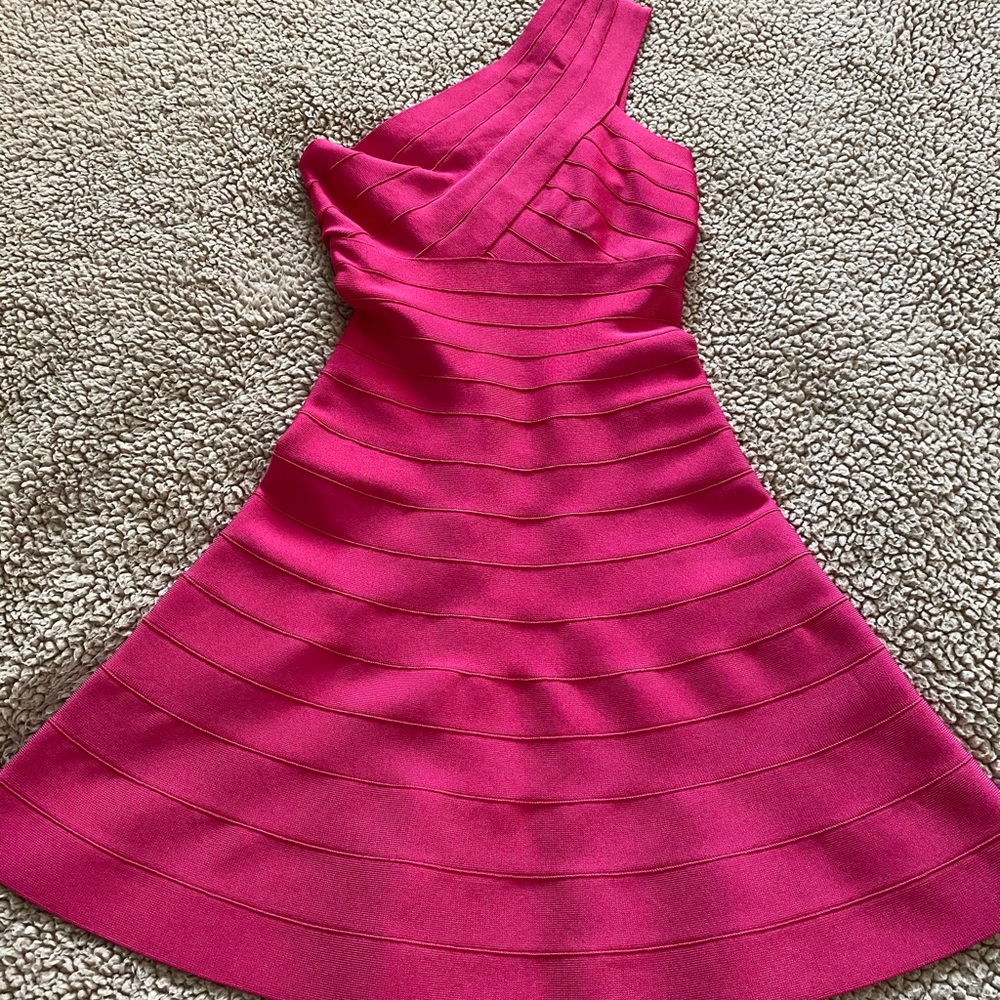 Herve Leger “Sydney” One shoulder Dress